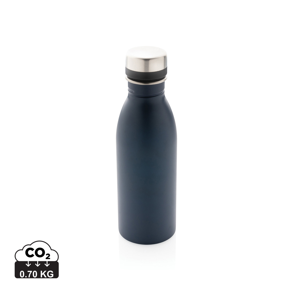 Gourde d’eau publicitaire en inox recyclé 500ml Bleu marine